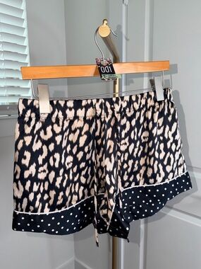 1. Victoria Secret Pajama Shorts in Leopard Print